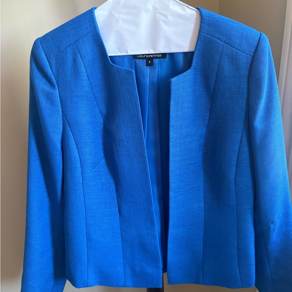 LAURA PETITES Royal blue jacket